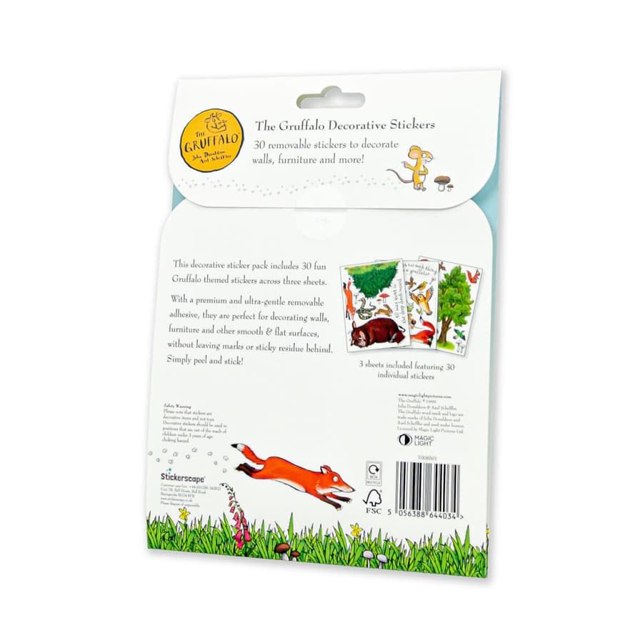 Licensed Stickerscape The Gruffalo Decorative Stickers – A5, 30pc