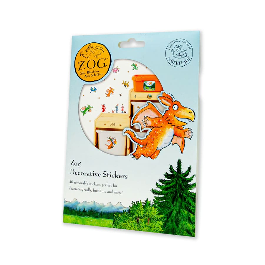 Licensed Stickerscape Zog Decorative Stickers – A5, 40pc