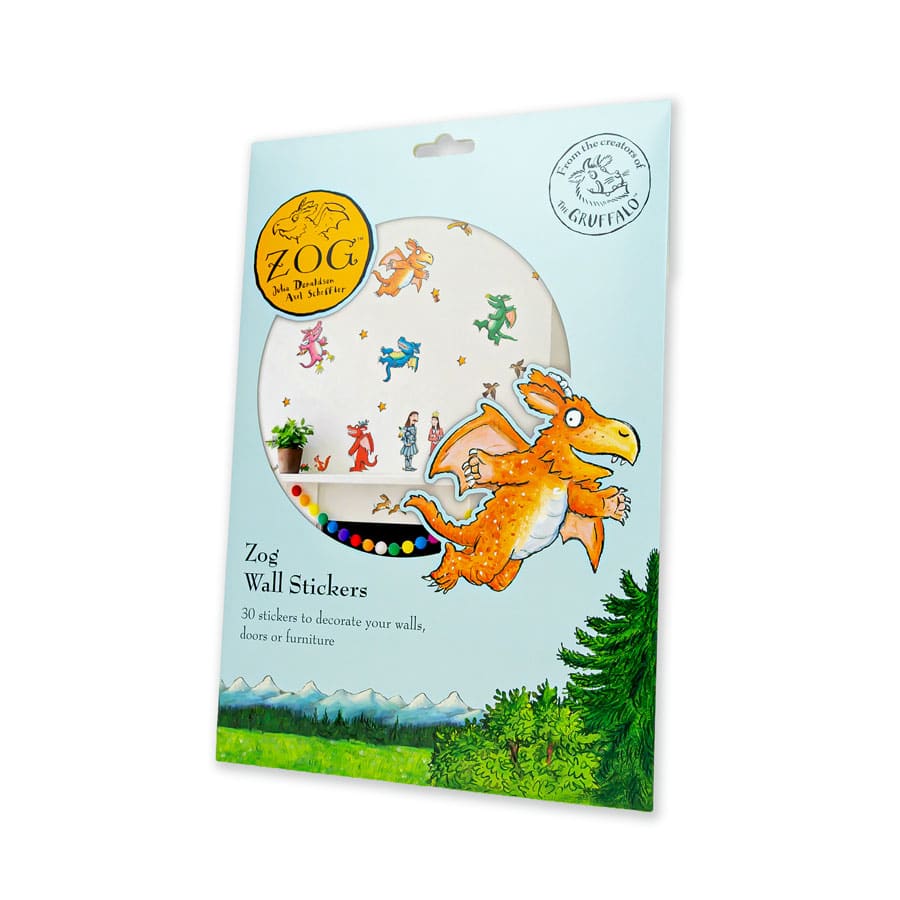 Licensed Stickerscape Zog Wall Stickers – A4, 30pc