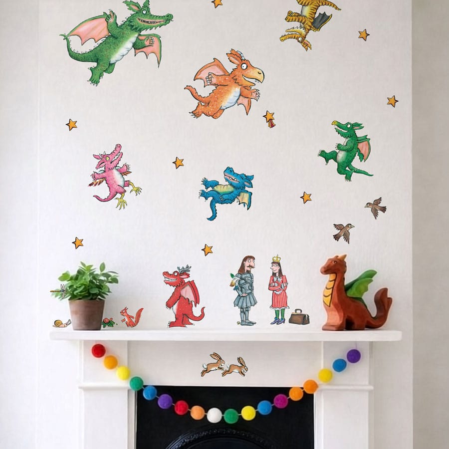 Licensed Stickerscape Zog Wall Stickers – A4, 30pc