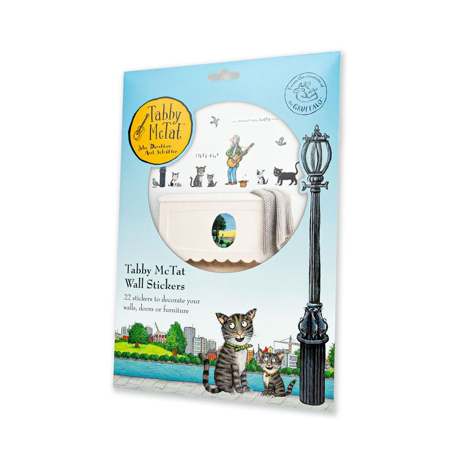 Licensed Stickerscape Tabby McTat Wall Stickers – A4, 22pc