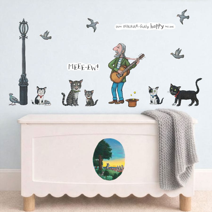 Licensed Stickerscape Tabby McTat Wall Stickers – A4, 22pc