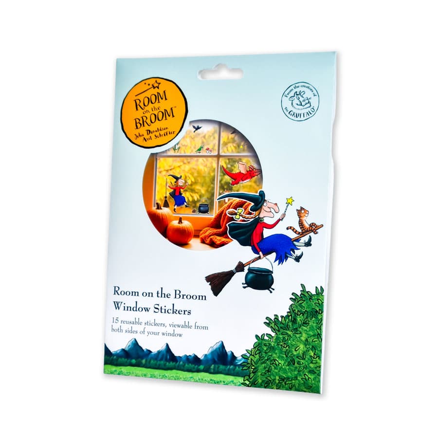 Licensed Stickerscape Room on the Broom Window Stickers – A5, 15pc