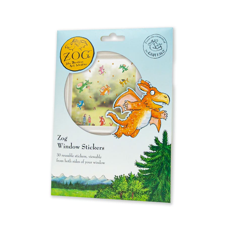 Licensed Stickerscape Zog Window Stickers – A5, 30pc