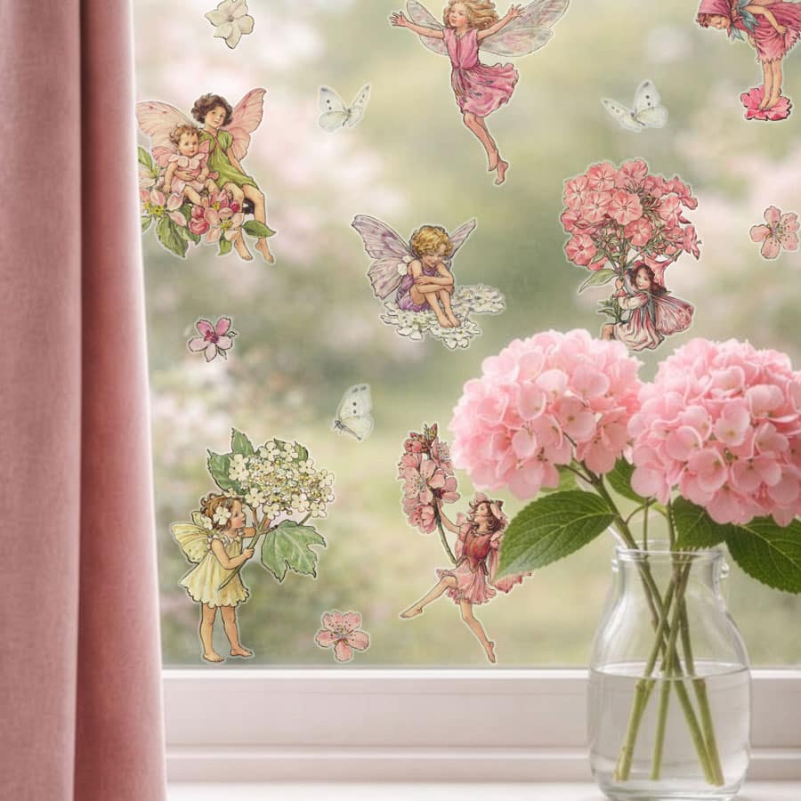 Licensed Stickerscape Flower Fairies Window Stickers – A5, 26pc
