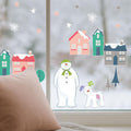 Licensed Stickerscape The Snowman and The Snow Dog Winter Village Window Stickers – A5, 23pc