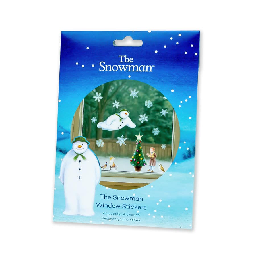 Licensed Stickerscape The Snowman Christmas Window Stickers – A5, 25pc