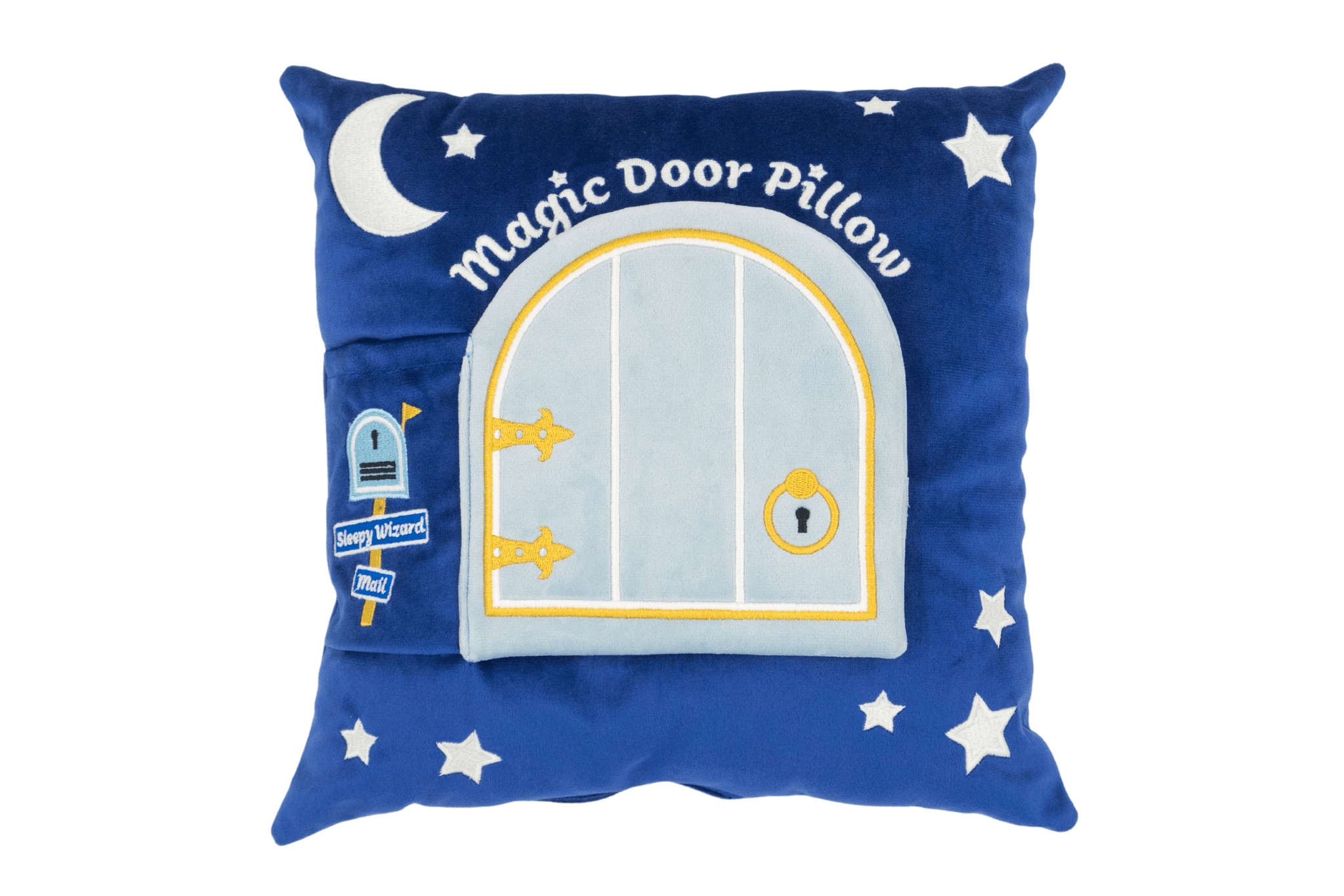 Blue magic door pillow, gift ideas for boys, presents for four year old boys 