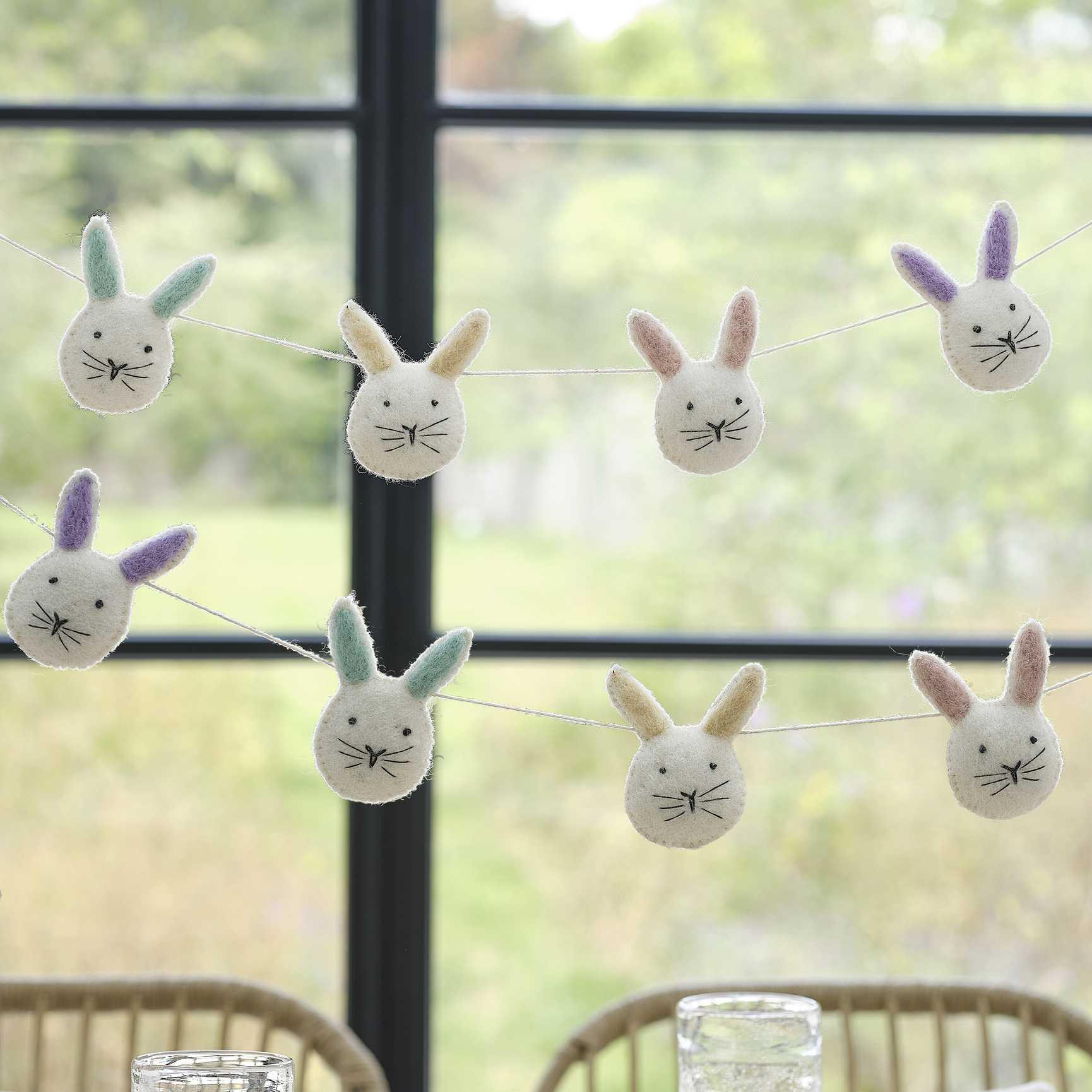 Felt Easter Bunny Bunting by Ginger Ray