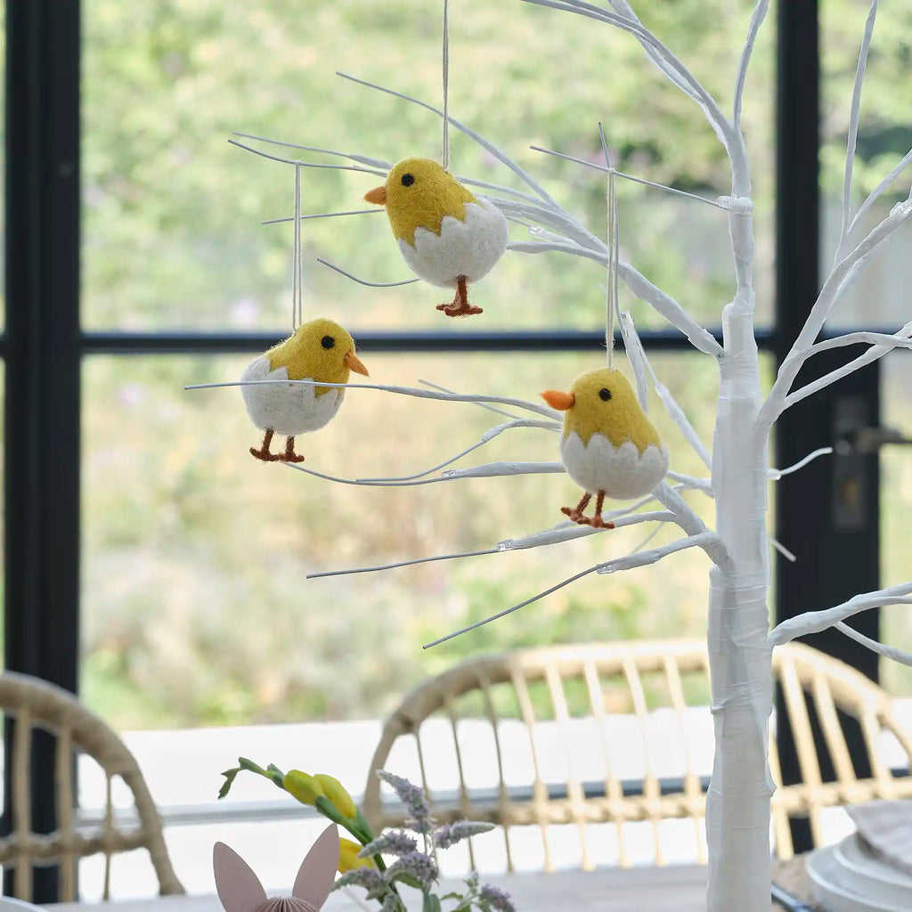 Felt Easter Chick Tree Decorations by Ginger Ray