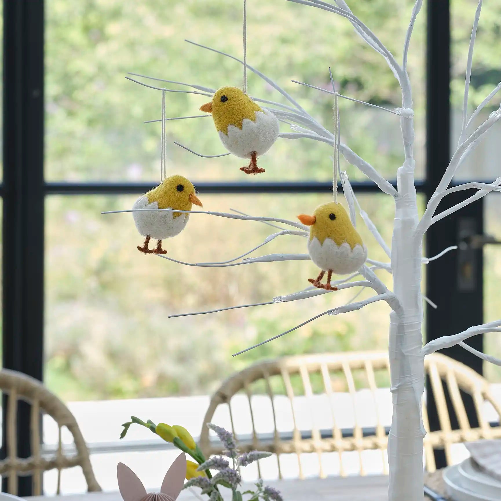 Felt Easter Chick Tree Decorations by Ginger Ray