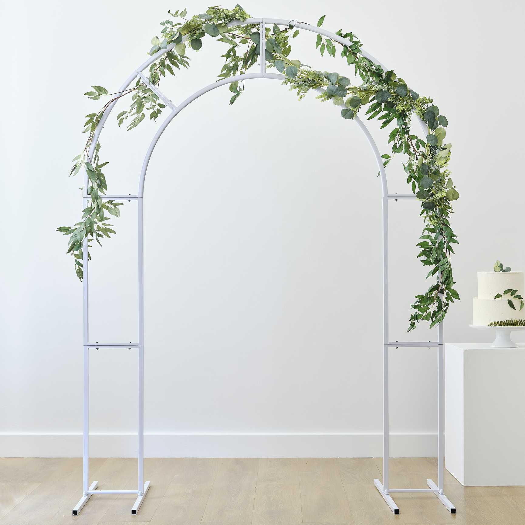 White Metal Frame Arch by Ginger Ray