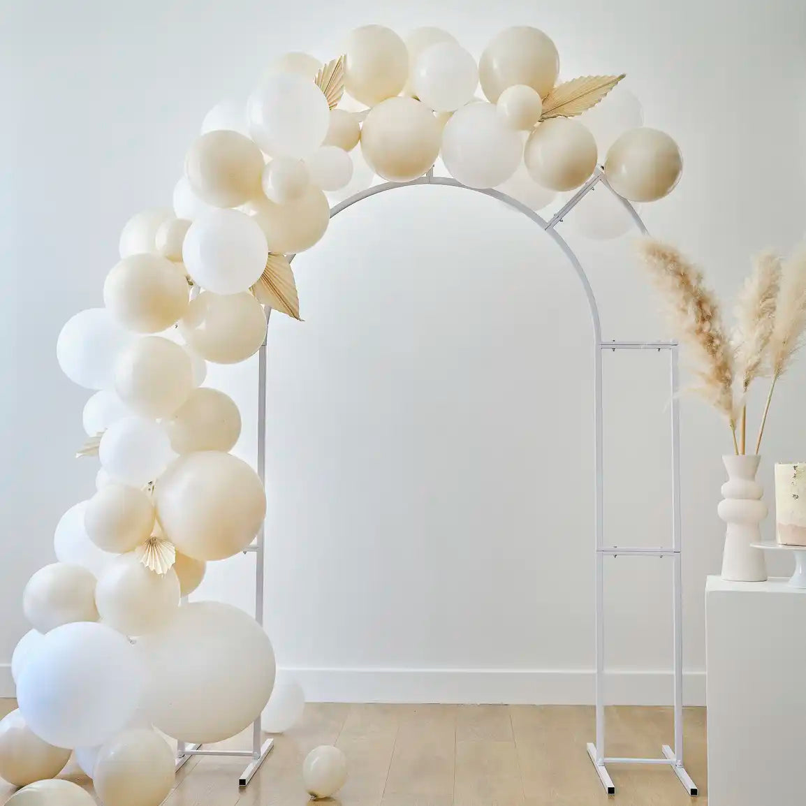 White Metal Frame Arch by Ginger Ray