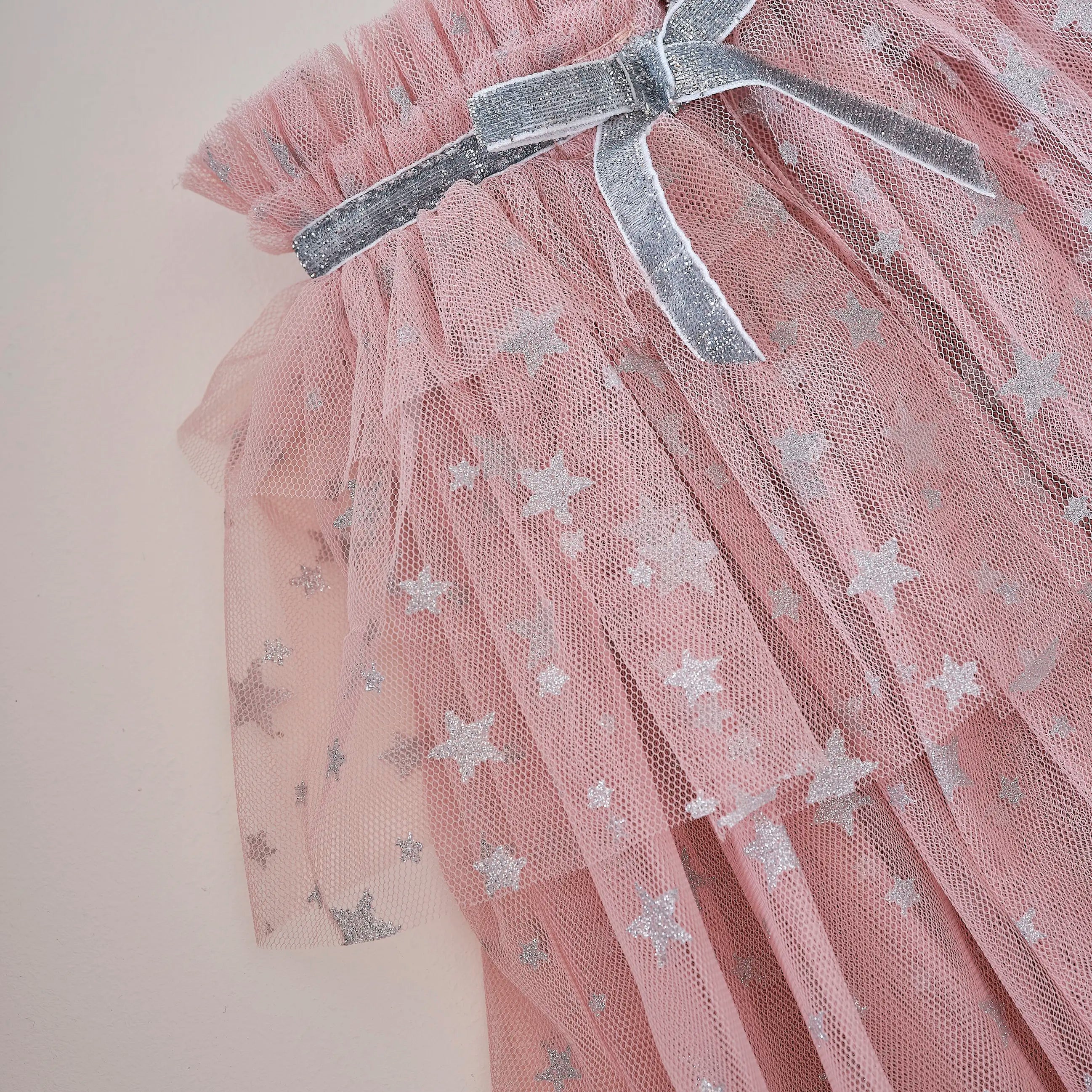 Pink & Silver Sparkle Fairy Princess Costume Cape by Ginger Ray