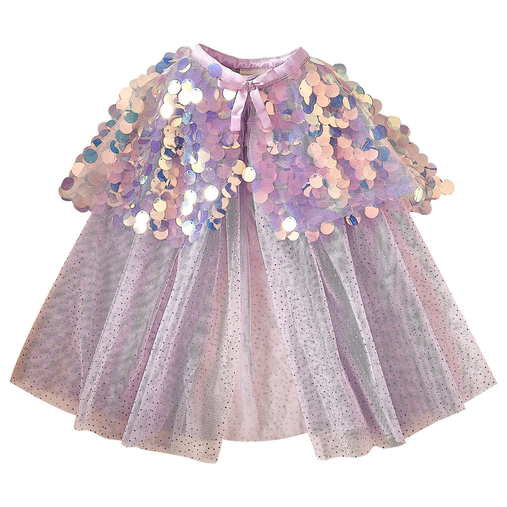 Purple Sequin Mermaid Costume Cape by Ginger Ray