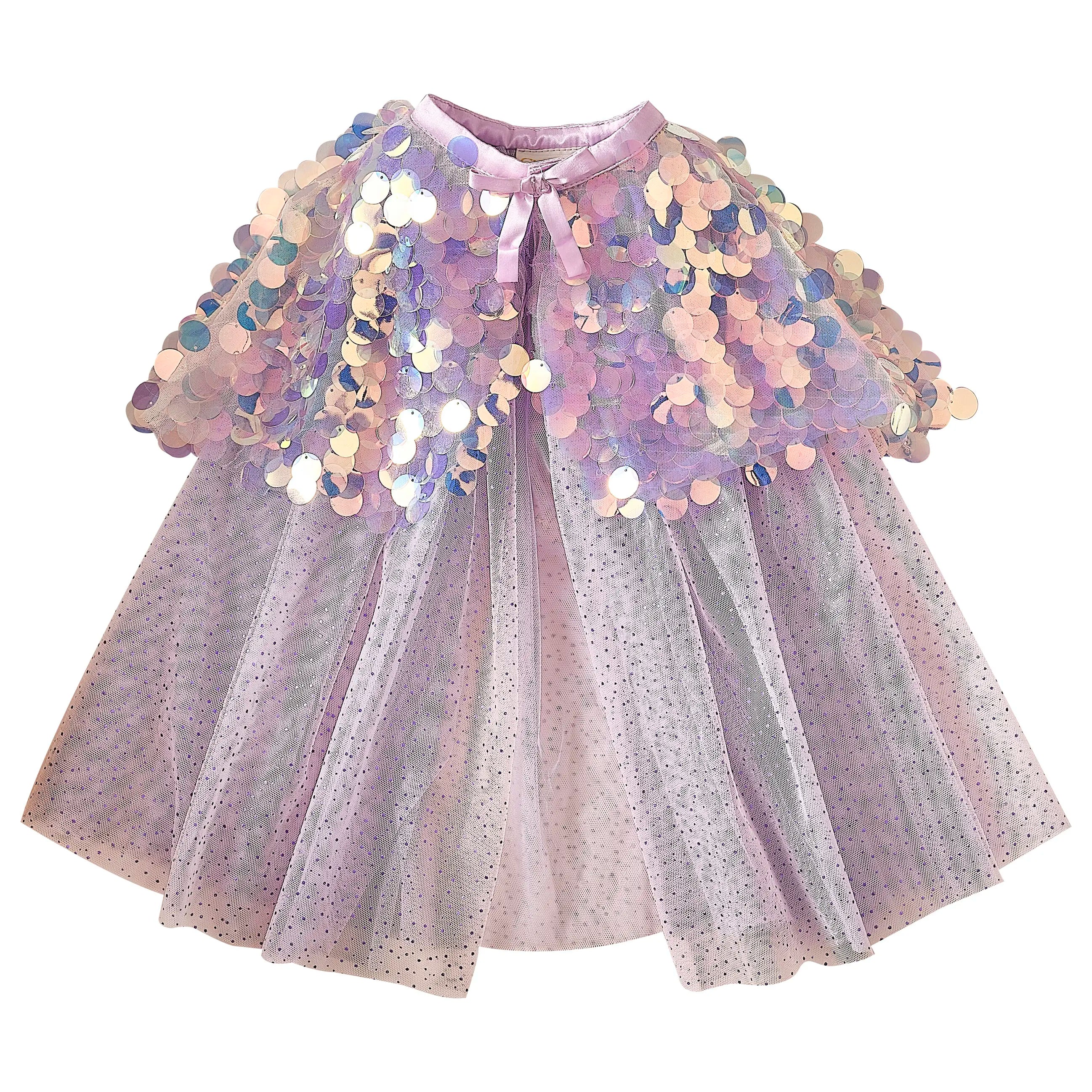 Purple Sequin Mermaid Costume Cape by Ginger Ray