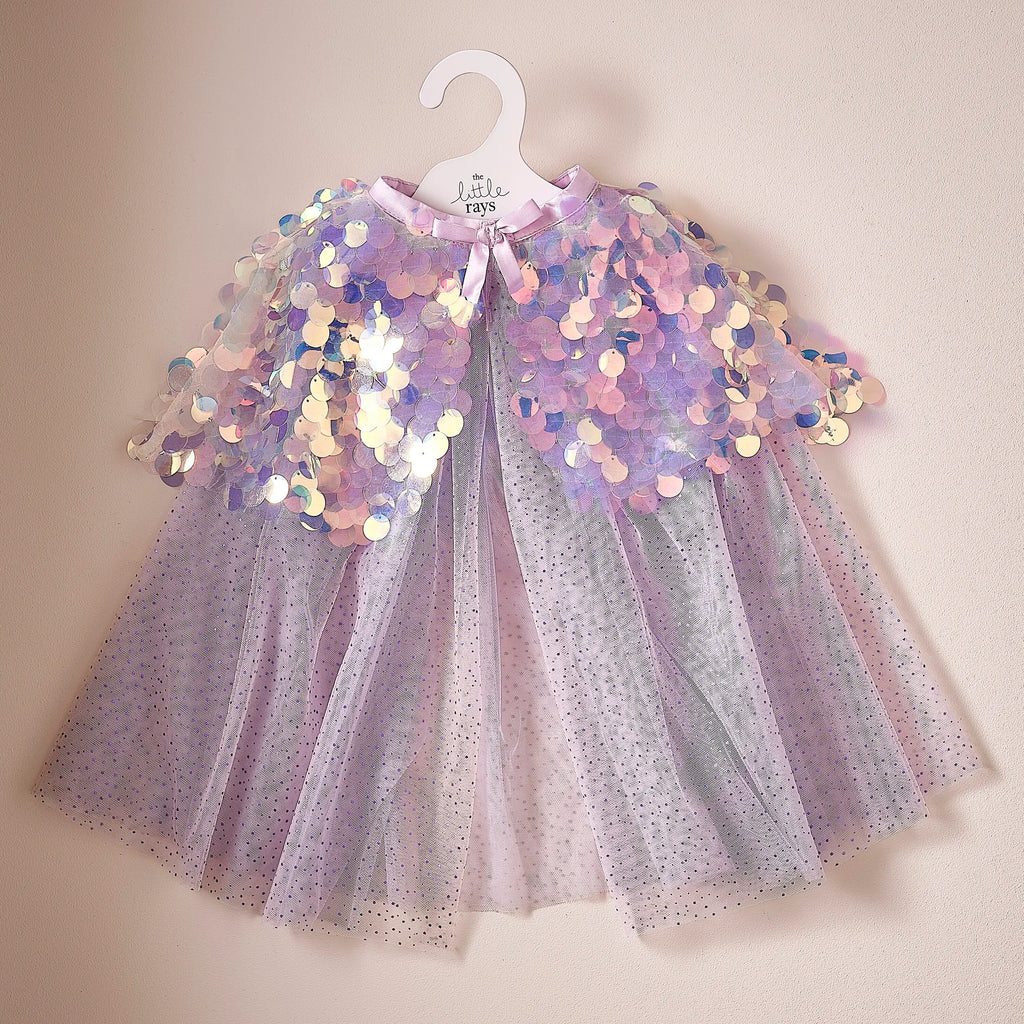 Purple Sequin Mermaid Costume Cape by Ginger Ray
