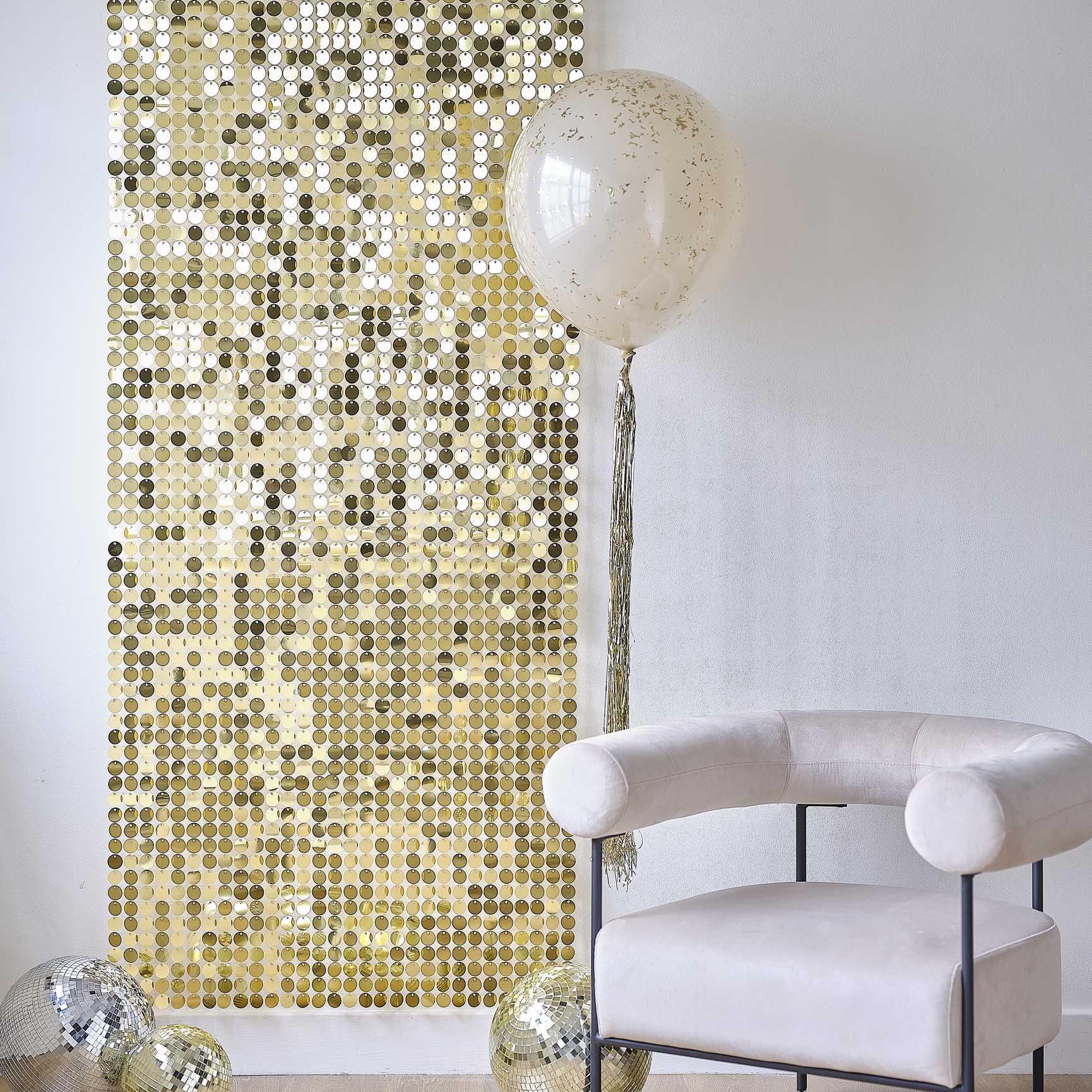 Shimmer Wall Gold Backdrop Panels by Ginger Ray
