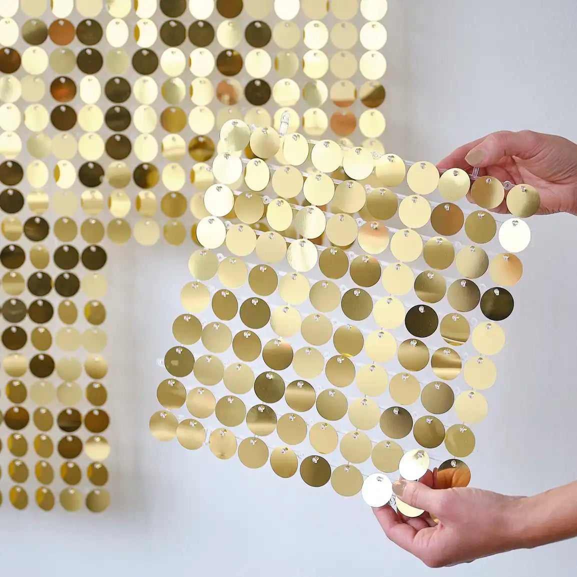 Shimmer Wall Gold Backdrop Panels by Ginger Ray