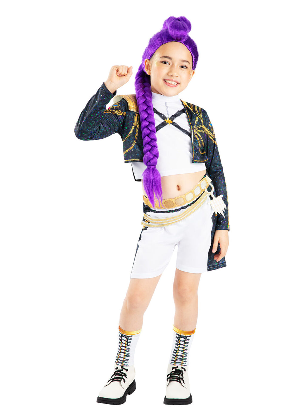 Rumi Golden Costume Deluxe | Official K-Pop Demon Hunters Rumi Gold Deluxe Costume - Child