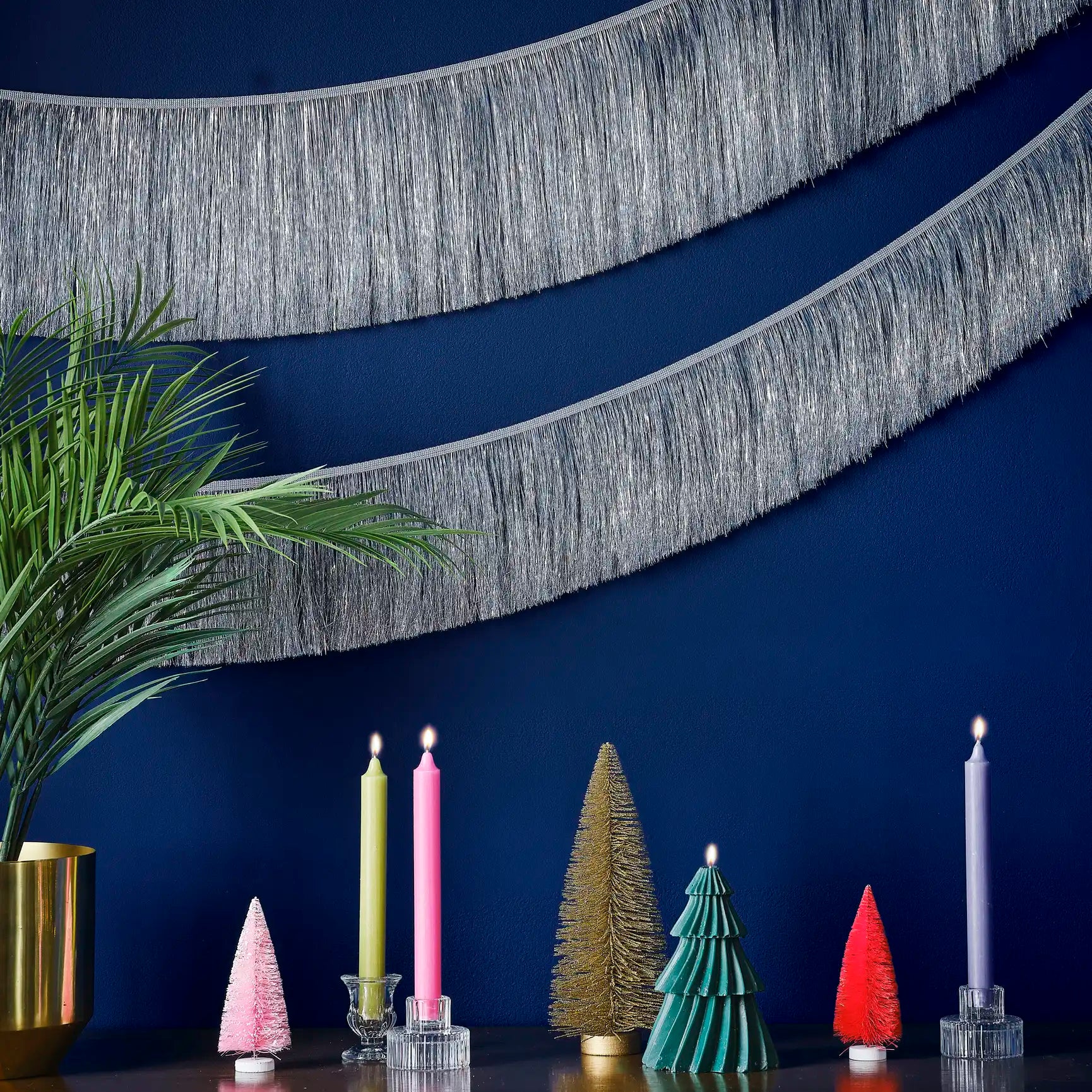 Merry & Bright Tinsel Garland Decoration