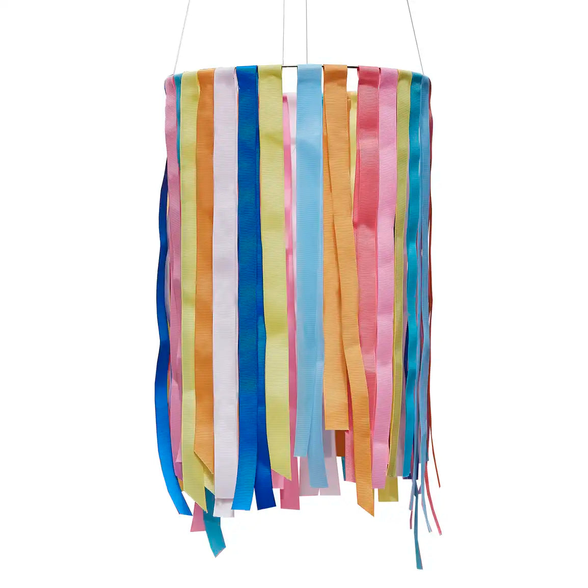Rainbow Hanging Ribbon Hoop by Ginger Ray