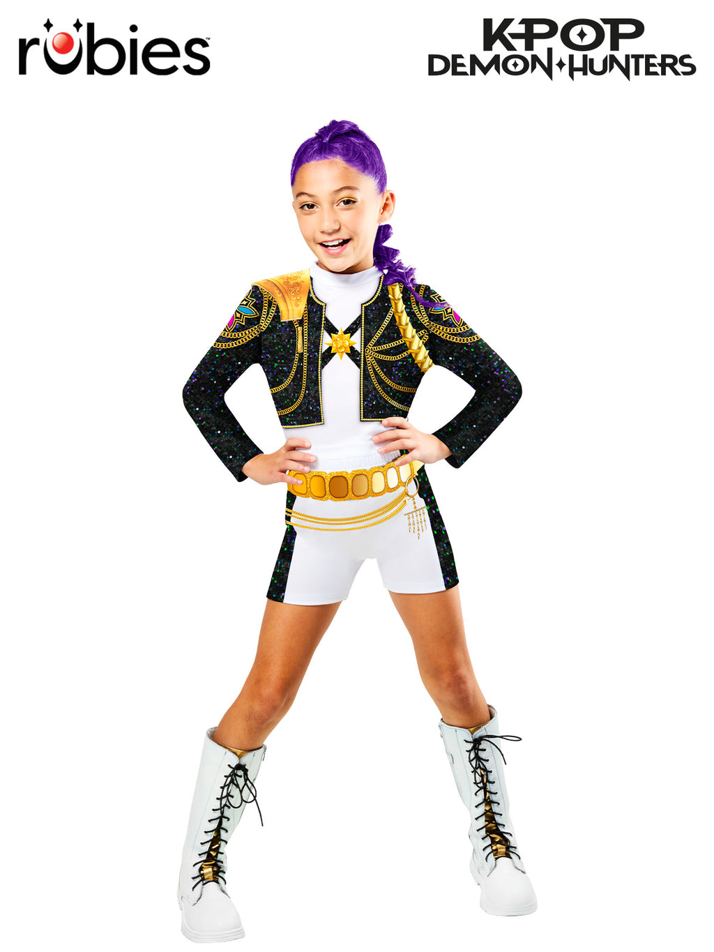 Rumi Costume | Official K-Pop Demon Hunters Rumi Gold Costume