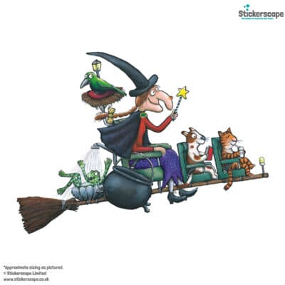 Room on the Broom window stickers lifestyle